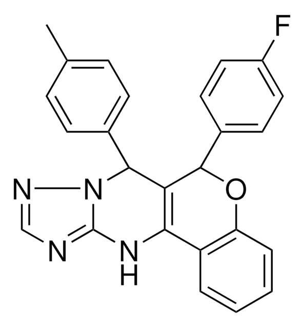 6-(4-FLUOROPHENYL)-7-(4-METHYLPHENYL)-7,12-DIHYDRO-6H-CHROMENO[4,3-D][1,2,4]TRIAZOLO[1,5-A]PYRIMIDINE AldrichCPR