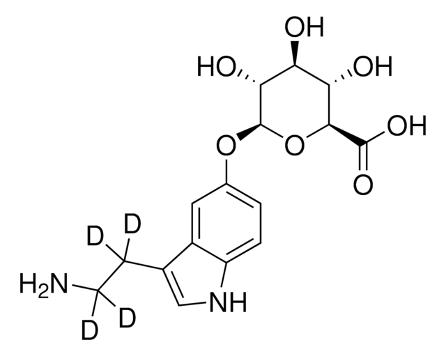 Serotonin-beta-D-glucuronide-D4 solution 100&#160;&#956;g/mL (ACN:H2O (50:50)(v/v)), certified reference material, ampule of 1&#160;mL, Cerilliant&#174;