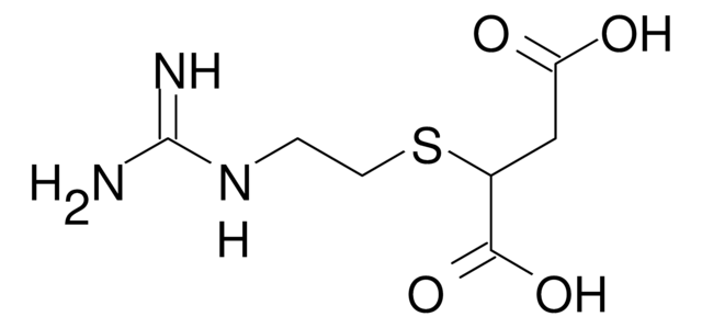 2-Guanidinoethylmercaptosuccinic Acid Potent inhibitor of a carboxypeptidase B-like processing enzyme referred to as enkephalin convertase (Ki = 8.8 nM).