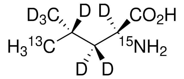 L-Leucine-13C,d7,15N (2,3,3,4,5,5,5-d7, pro-S-methyl-13C) &#8805;97 atom % 13C, &#8805;95 atom % D, &#8805;95 atom % 15N, &#8805;95% (CP), optical purity&#8805;95 (at &#945;-carbon)