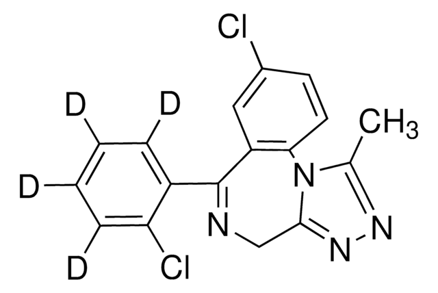 Triazolam-d4 solution 100&#160;&#956;g/mL in methanol, ampule of 1&#160;mL, certified reference material, Cerilliant&#174;