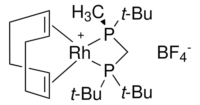 R-(tert-Butylmethylphosphino-di-tert-butylphosphinomethane)-&#951;4-(1,5-cyclooctadiene)rhodium(I) tetrafluoroborate 96%