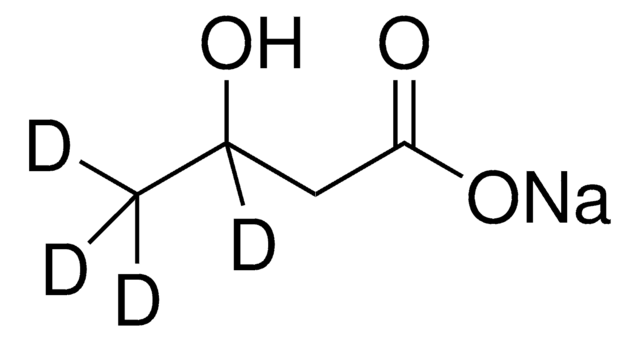 Sodium DL-3-hydroxybutyrate-3,4,4,4-d4 solution 1&#160;mg/mL in water, &#8805;98 atom % D, &#8805;95% (CP)