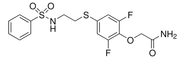 2,6-Difluoro-4-[2-(phenylsul­fonyl­amino)­ethyl­thio]­phenoxy­acet­amide &#8805;98% (HPLC), solid