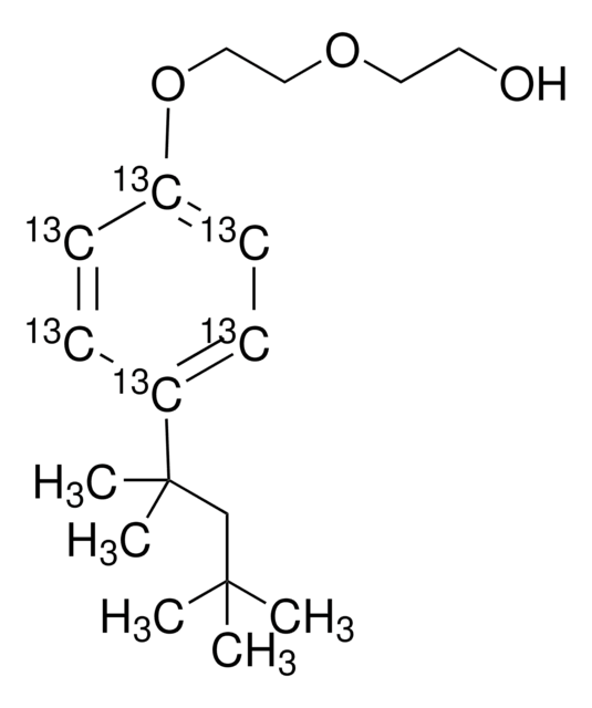 4-tert-Octylphenol-diethoxylate-ring-13C6 solution 10&#160;&#956;g/mL in acetone, analytical standard