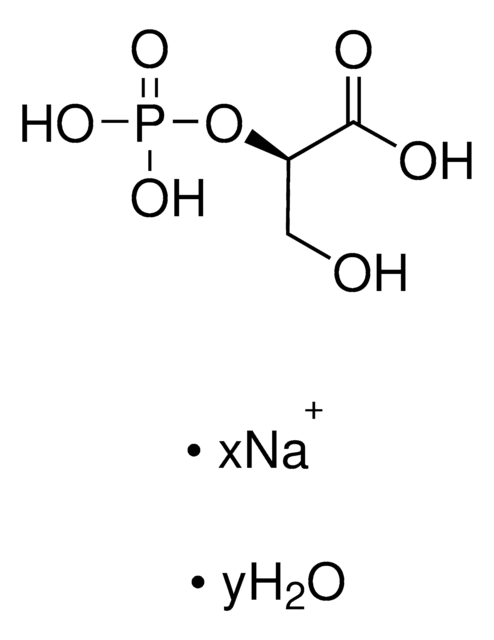 D(+)-2-Phosphoglyceric acid sodium salt hydrate &#8805;75% (calc. on dry substance, enzymatic)