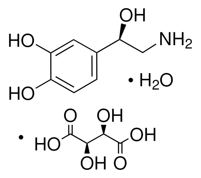 L-(&#8722;)-Norepinephrine (+)-bitartrate salt monohydrate meets USP testing specifications