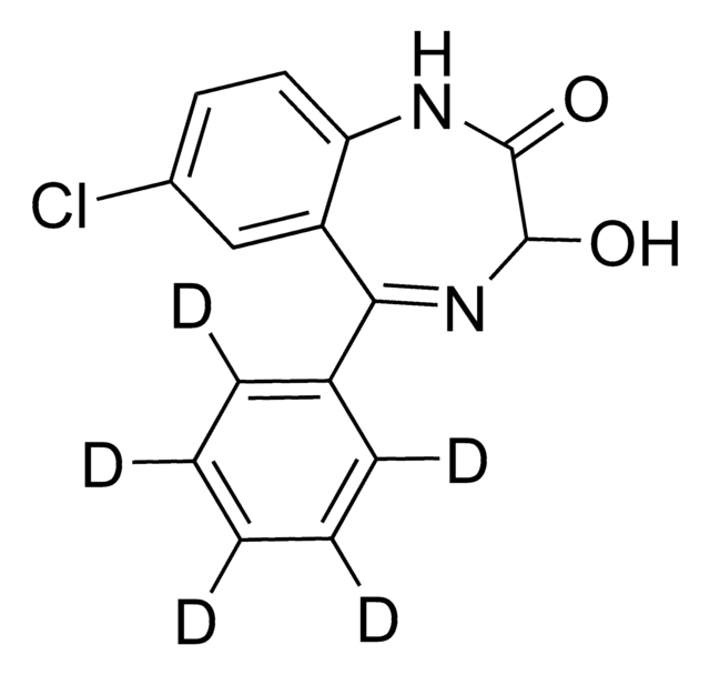 Oxazepam-d5 solution 1.0&#160;mg/mL in methanol, ampule of 1&#160;mL, certified reference material, Cerilliant&#174;