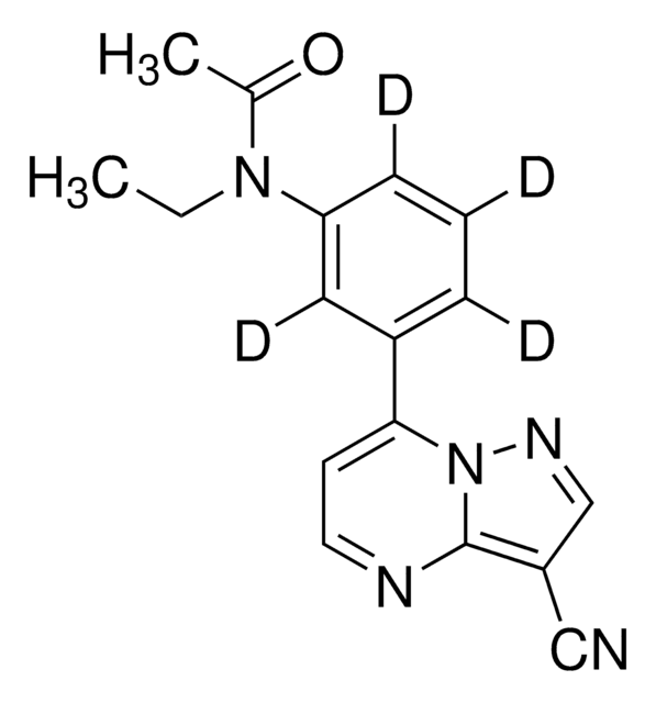 Zaleplon-D4 solution 100&#160;&#956;g/mL in methanol, ampule of 1&#160;mL, certified reference material, Cerilliant&#174;