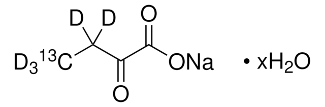 2-Ketobutyric acid-4-13C,3,3,4,4,4-d5 sodium salt hydrate 48-70 atom % D (13CD3), 97 atom % D (CD2), 99 atom % 13C, 98% (CP)