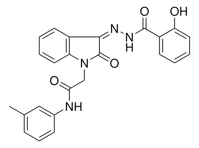 2-(3-((2-HO-BENZOYL)-HYDRAZONO)2-OXO-2,3-DIHYDRO-INDOL-1-YL)-N-M-TOLYL-ACETAMIDE AldrichCPR