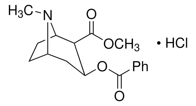 Cocaine hydrochloride solution 1.0&#160;mg/mL in methanol, analytical standard, for drug analysis