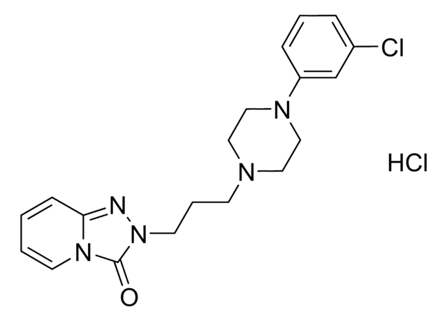 Trazodone hydrochloride solution 1.0&#160;mg/mL in methanol (as free base), ampule of 1&#160;mL, certified reference material, Cerilliant&#174;