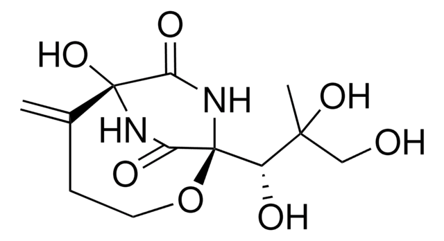 (1S,6R)-6-HYDROXY-5-METHYLENE-1-[(1S)-1,2,3-TRIHYDROXY-2-METHYLPROPYL]-2-OXA-7,9-DIAZABICYCLO[4.2.2]DECANE-8,10-DIONE AldrichCPR