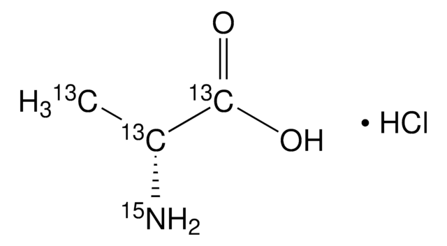 D-Alanine-13C3, 15N hydrochloride 99 atom % 13C, 98 atom % 15N, 97% (CP)