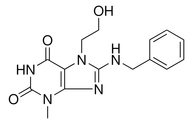 8-(BENZYLAMINO)-7-(2-HYDROXYETHYL)-3-METHYL-3,7-DIHYDRO-1H-PURINE-2,6-DIONE AldrichCPR