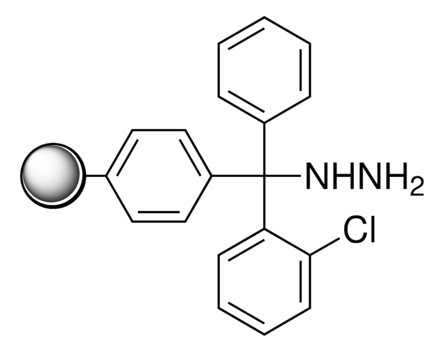 2-Chlorotrityl hydrazine, polymer-bound 200-400&#160;mesh, extent of labeling: 0.4-0.6&#160;mmol/g loading, 1&#160;% cross-linked