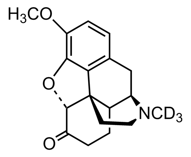 Hydrocodone-D3 solution 1.0&#160;mg/mL in methanol, ampule of 1&#160;mL, certified reference material, Cerilliant&#174;