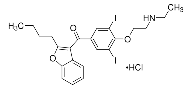 N-Desethylamiodarone hydrochloride solution 1.0&#160;mg/mL in methanol (as free base), ampule of 1&#160;mL, certified reference material, Cerilliant&#174;