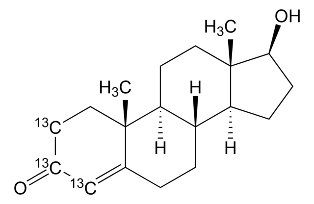 テストステロン-2,3,4-13C3 溶液 100&#160;&#956;g/mL in acetonitrile, ampule of 1&#160;mL, certified reference material, Cerilliant&#174;