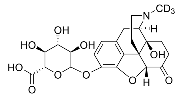 Oxymorphone-D3-3-&#946;-D-glucuronide solution 100&#160;&#956;g/mL in methanol: water (1:1), ampule of 1&#160;mL, certified reference material, Cerilliant&#174;