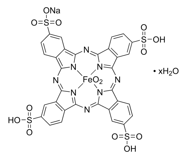 Iron(III) phthalocyanine-4,4&#8242;,4&#8242;&#8242;,4&#8242;&#8242;&#8242;-tetrasulfonic acid,compound with oxygen monosodium salt hydrate Dye content 80&#160;%