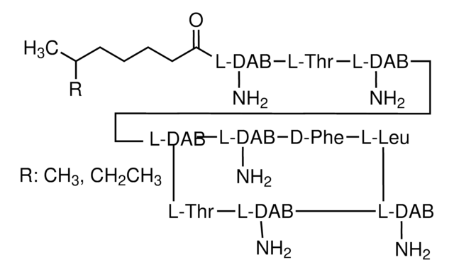 Polymyxin B solution 1&#160;mg/mL in H2O, analytical standard