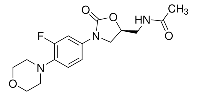 Linezolid solution 1&#160;mg/mL (MeOH: H2O (80:20) (v/v)), certified reference material, ampule of 1&#160;mL, Cerilliant&#174;