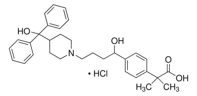 Fexofenadine HCl Pharmaceutical Secondary Standard; Certified Reference Material