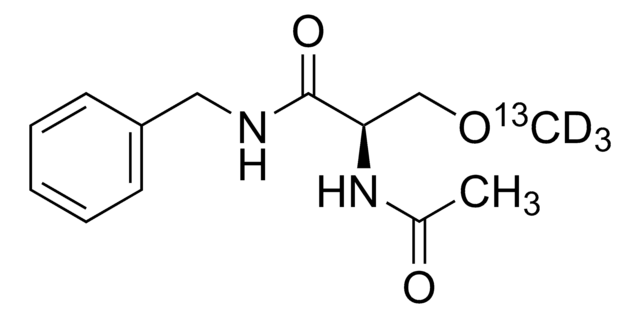 ラコサミド-13C, D3 溶液 100&#160;&#956;g/mL in acetonitrile, ampule of 1&#160;mL, certified reference material, Cerilliant&#174;