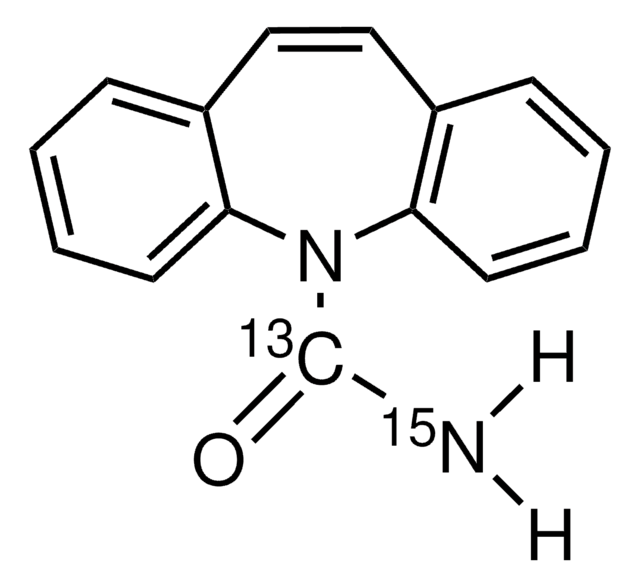 カルバマゼピン-(カルボキサミド-13C,15N) 98 atom % 15N, 99 atom % 13C