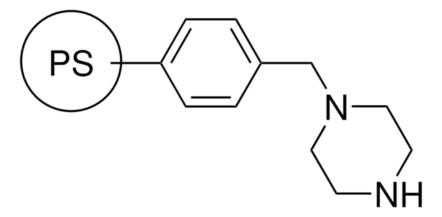 ピペラジン、ポリマー結合 200-400&#160;mesh, extent of labeling: 1.0-2.0&#160;mmol/g loading, 2&#160;% cross-linked with divinylbenzene