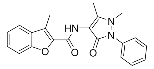 N-(1,5-DIMETHYL-3-OXO-2-PHENYL-2,3-DIHYDRO-1H-PYRAZOL-4-YL)-3-METHYL-1-BENZOFURAN-2-CARBOXAMIDE AldrichCPR