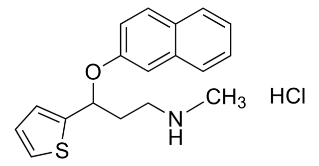 デュロキセチン 塩酸塩 溶液 1.0&#160;mg/mL in methanol (as free base), ampule of 1&#160;mL, certified reference material, Cerilliant&#174;