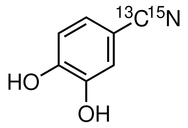 3,4-Dihydroxybenzo(nitrile-13C,15N) 98 atom % 15N, 99 atom % 13C