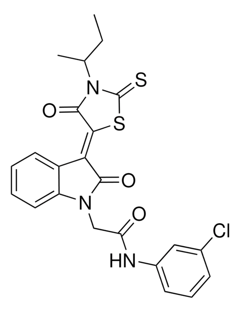 2-[(3Z)-3-(3-SEC-BUTYL-4-OXO-2-THIOXO-1,3-THIAZOLIDIN-5-YLIDENE)-2-OXO-2,3-DIHYDRO-1H-INDOL-1-YL]-N-(3-CHLOROPHENYL)ACETAMIDE AldrichCPR