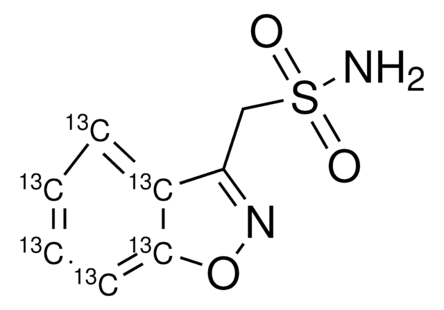 Zonisamide-13C6 solution 100&#160;&#956;g/mL in methanol, ampule of 1&#160;mL, certified reference material, Cerilliant&#174;