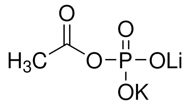 Lithium potassium acetyl phosphate purum p.a., substrate (for phosphotransacetylase), &#8805;97.0% (NT)