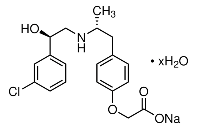 BRL 37344 sodium salt hydrate solid