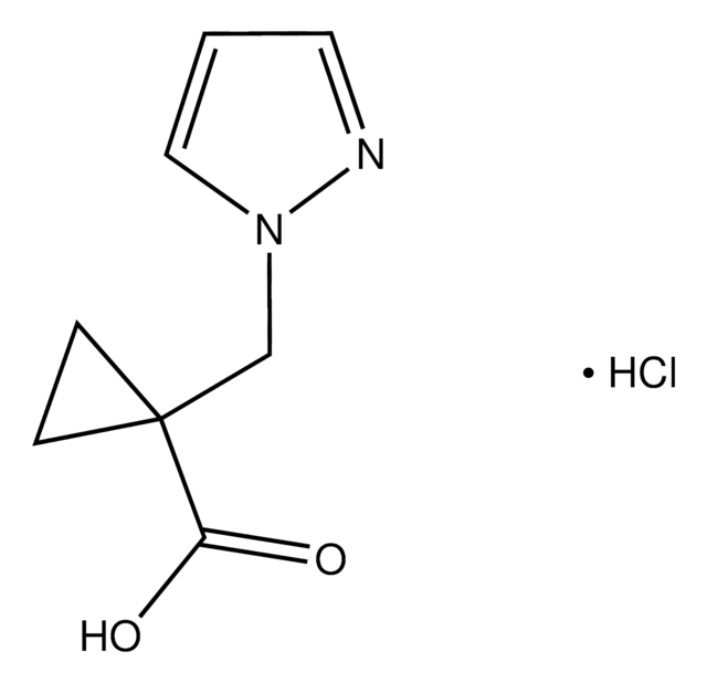 1-(1H-Pyrazol-1-ylmethyl)cyclopropanecarboxylic acid hydrochloride AldrichCPR