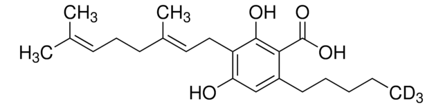 Cannabigerolic acid-D3 (CBGA-D3) solution 100&#160;&#956;g/mL (1% DIPEA and 0.05% Ascorbic acid in Acetonitrile), certified reference material, ampule of 1&#160;mL, Cerilliant&#174;