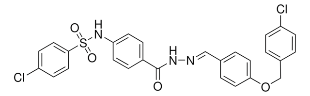 4-CHLORO-N-{4-[((2E)-2-{4-[(4-CHLOROBENZYL)OXY]BENZYLIDENE}HYDRAZINO)CARBONYL]PHENYL}BENZENESULFONAMIDE AldrichCPR