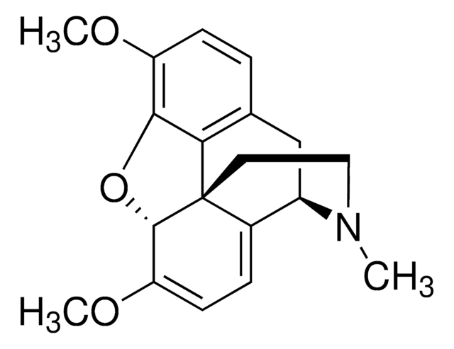 Thebaine solution 1.0&#160;mg/mL in methanol, ampule of 1&#160;mL, certified reference material, Cerilliant&#174;