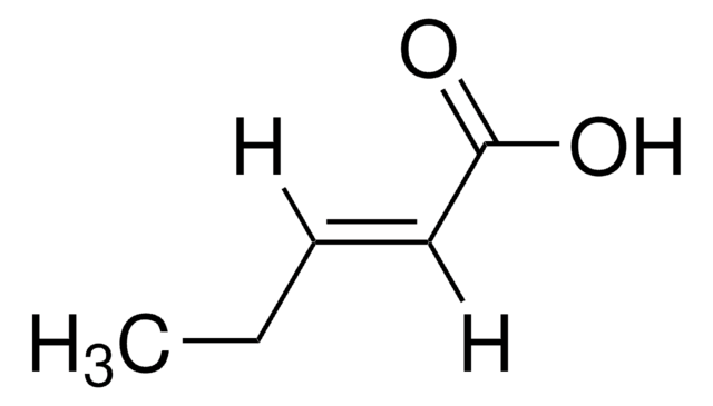 2-Pentenoic acid predominantly trans, 98%