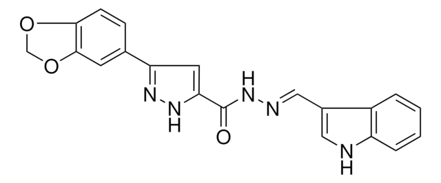 3-(1,3-BENZODIOXOL-5-YL)N'-(1H-INDOL-3-YLMETHYLENE)-1H-PYRAZOLE-5-CARBOHYDRAZIDE AldrichCPR