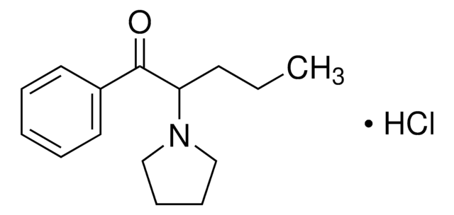 &#945;-Pyrrolidinovalerophenone hydrochloride solution 1.0&#160;mg/mL in methanol (as free base), ampule of 1&#160;mL, certified reference material, Cerilliant&#174;