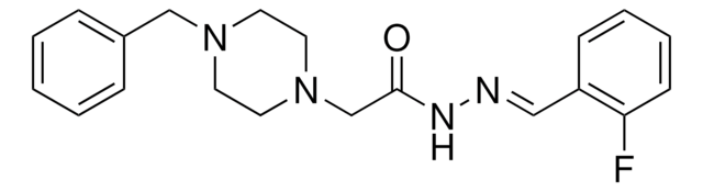 2-(4-BENZYL-1-PIPERAZINYL)-N'-(2-FLUOROBENZYLIDENE)ACETOHYDRAZIDE AldrichCPR