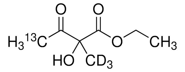 Ethyl 2-hydroxy-2-methyl-d3-3-oxobutanoate-4-13C 99 atom % 13C, 98 atom % D, 97% (CP)