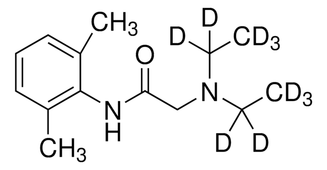 Lidocaine-D10 solution 100&#160;&#956;g/mL in methanol, certified reference material, ampule of 1&#160;mL, Cerilliant&#174;