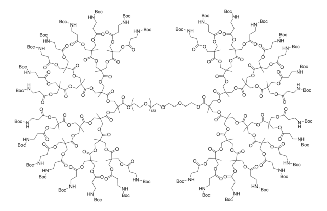 Poly(ethylene glycol) linear dendrimer NHBoc terminated, PEG Mn 6000, generation 4